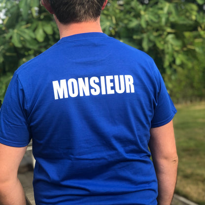 T-shirt man met grote opdruk