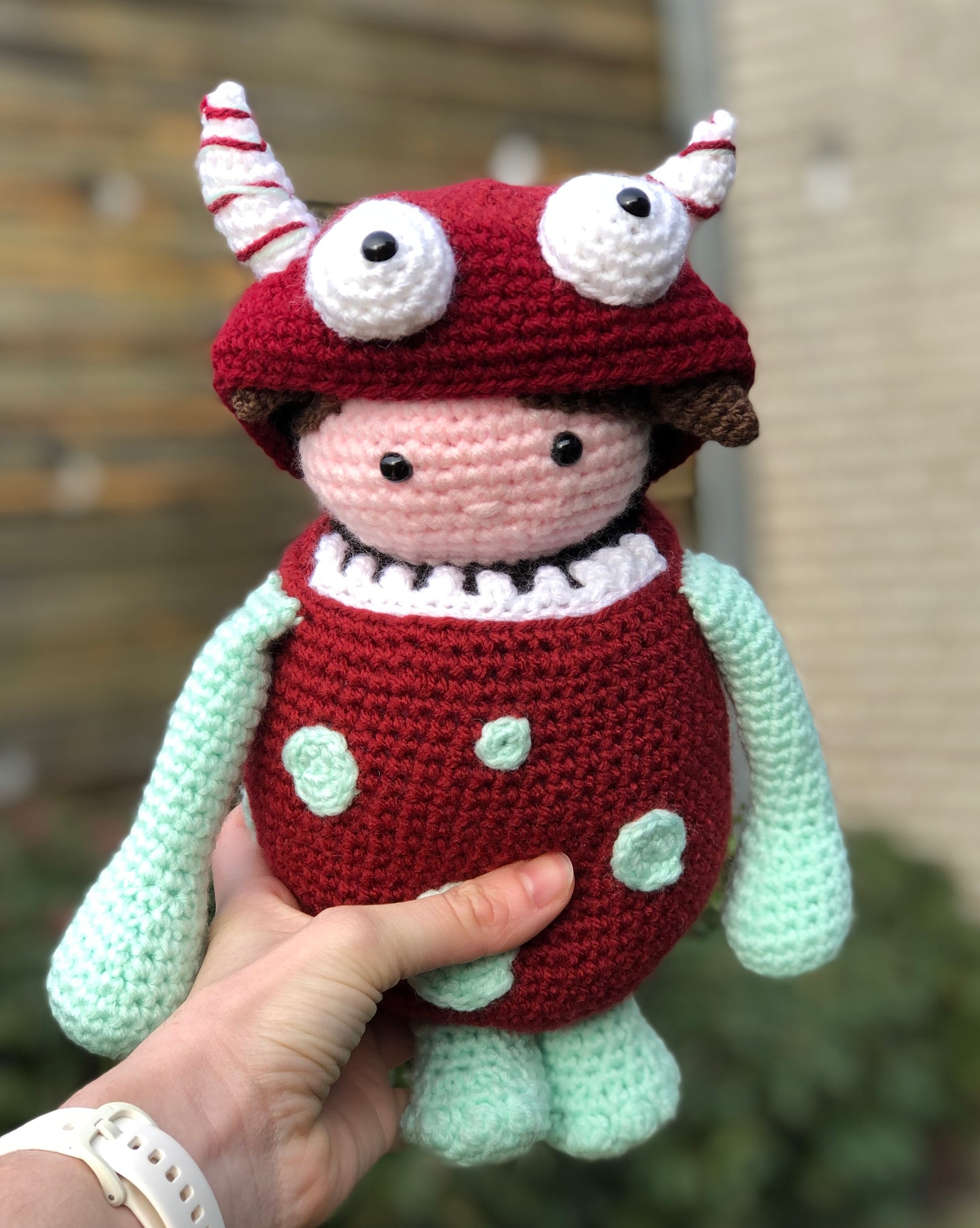Amigurumi meisje + monster