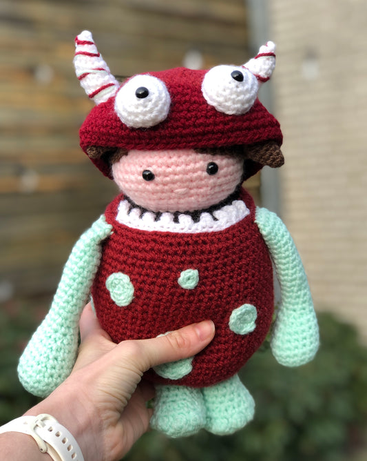 Amigurumi meisje + monster