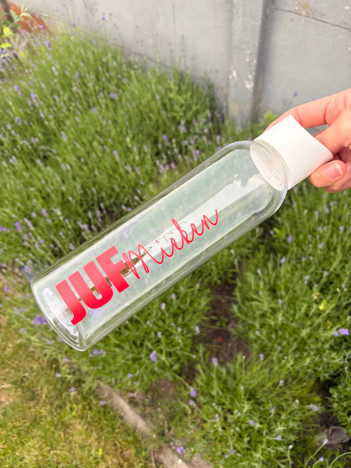 Drinkfles Juf/meester zonder rietje
