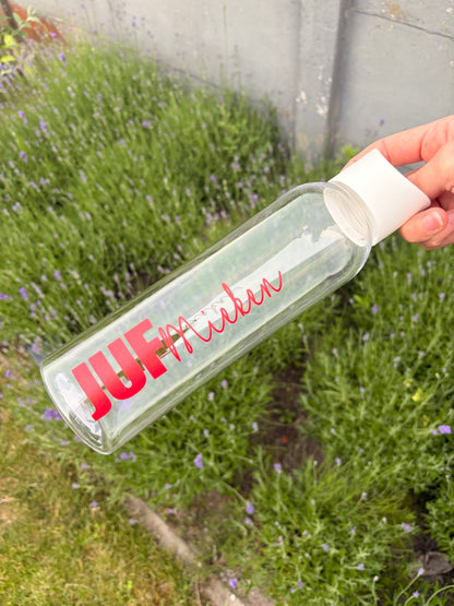 Drinkfles Juf/meester zonder rietje
