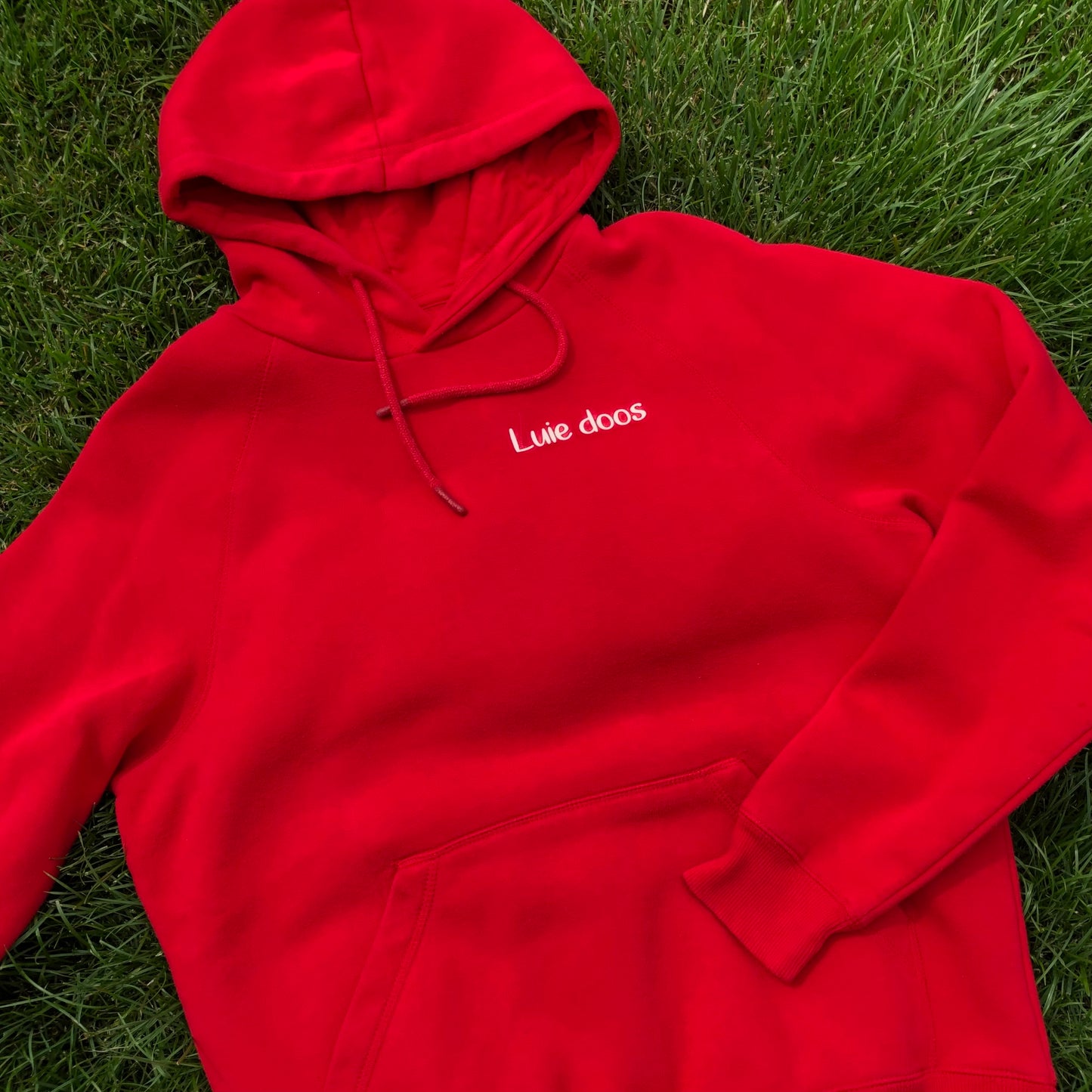 Hoodie met grote & kleine opdruk