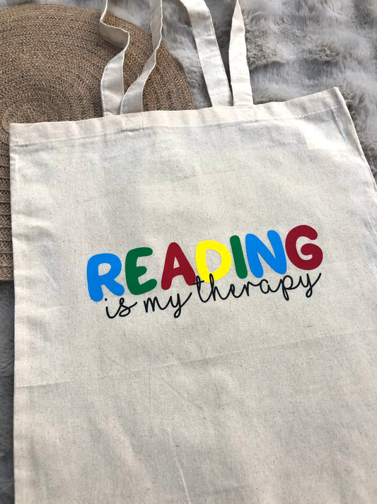 Canvastas “reading is my therapy”