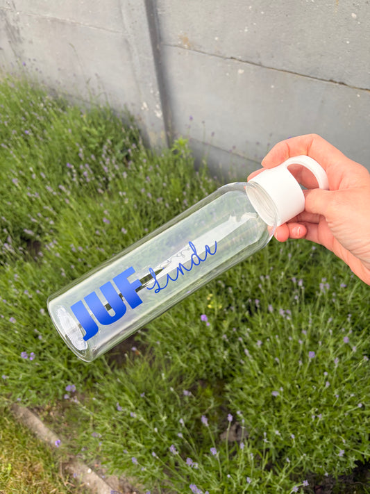 Drinkfles Juf/meester zonder rietje