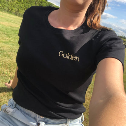 T-shirt vrouw met grote & kleine opdruk