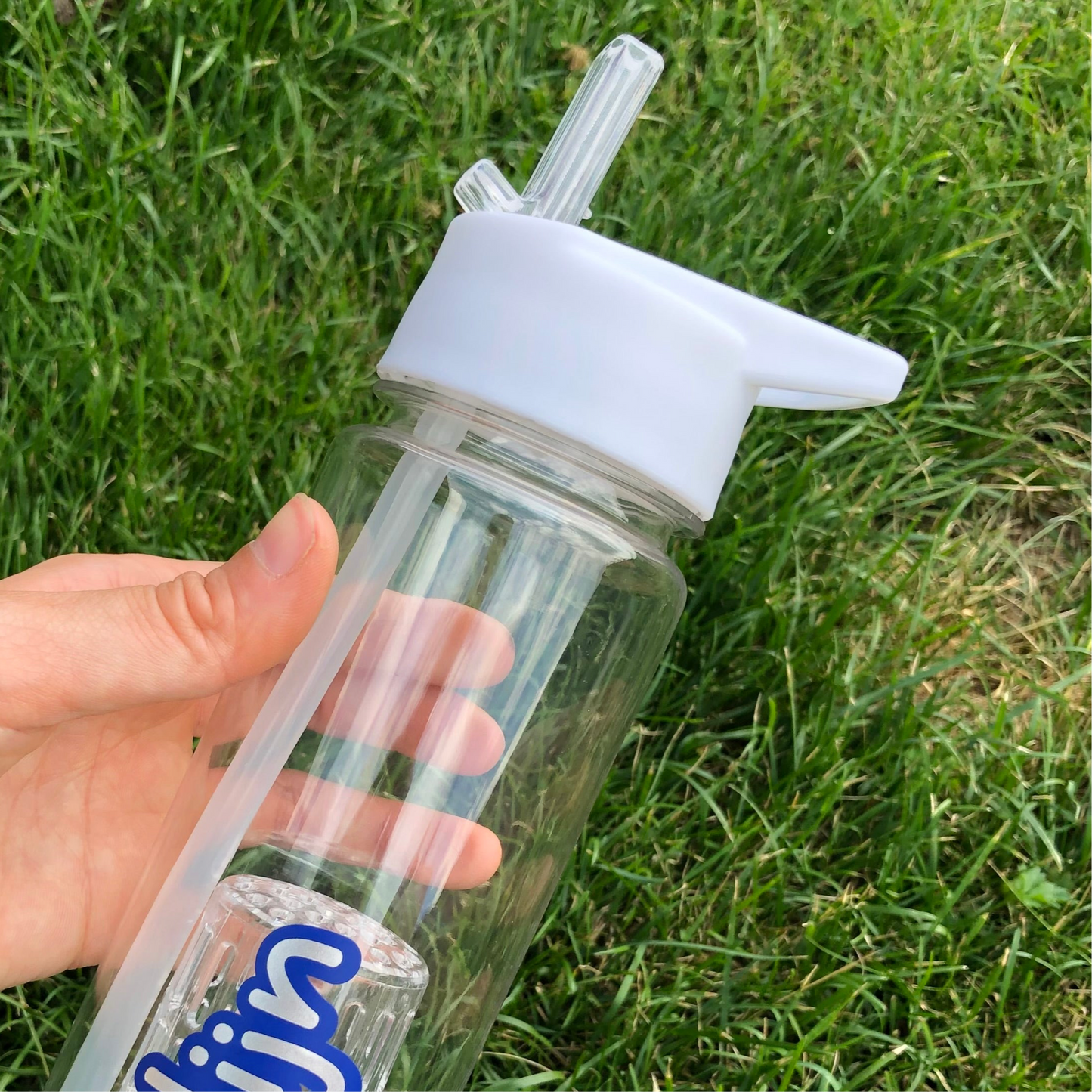 Drinkfles met rietje