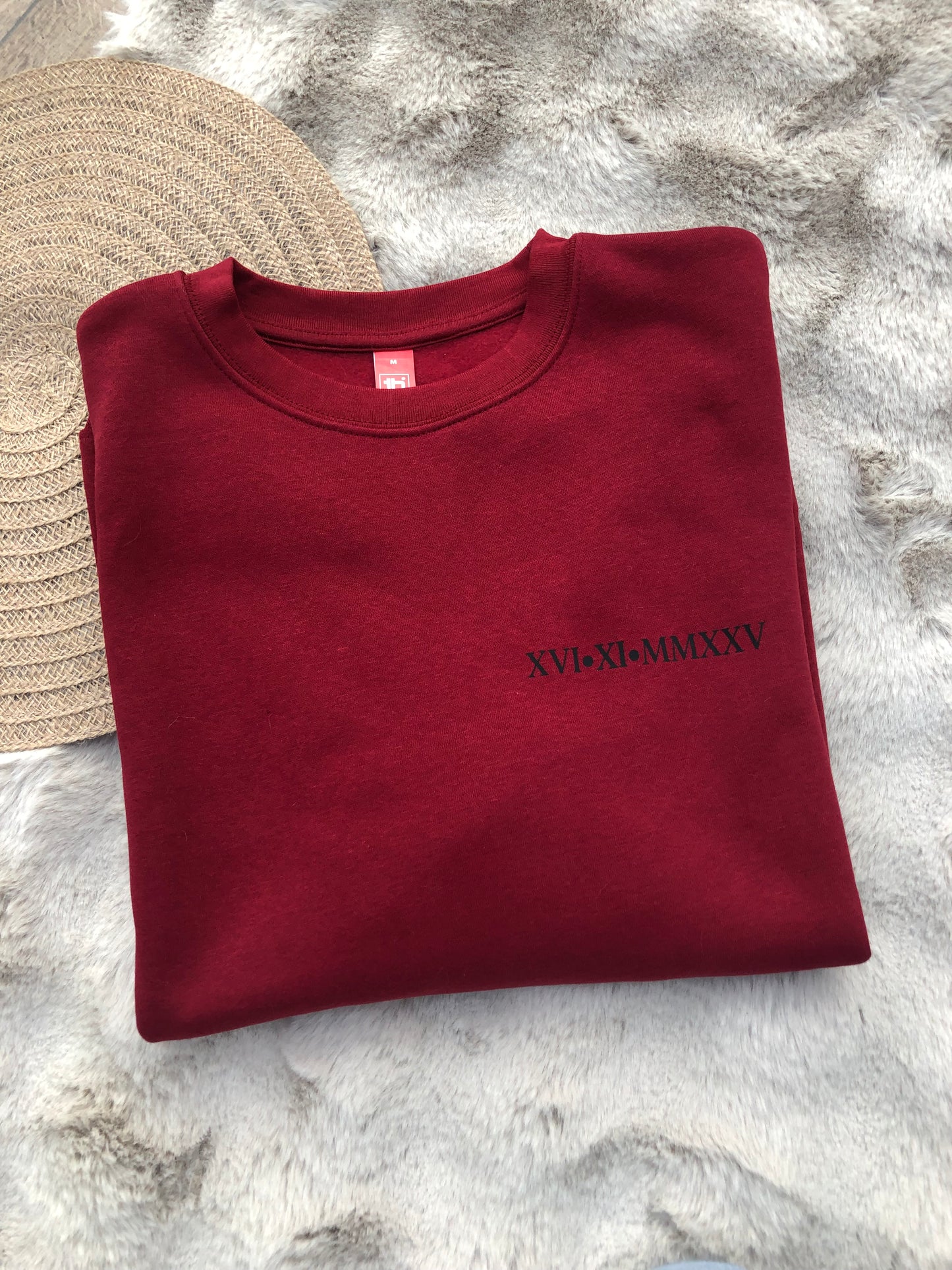 Sweater met kleine & grote opdruk