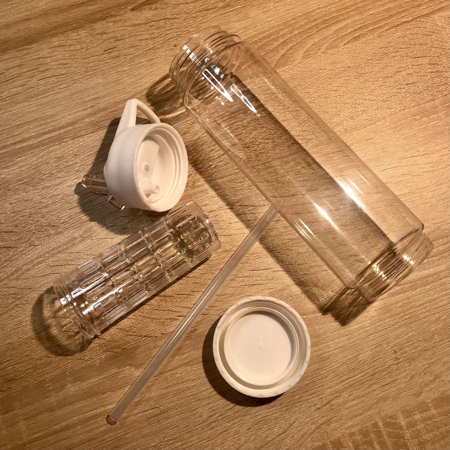 Drinkfles met rietje