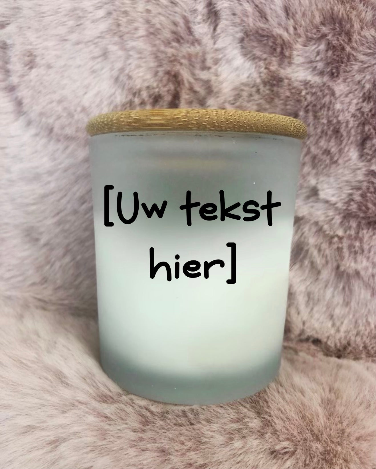 Geurkaars vanille eigen tekst